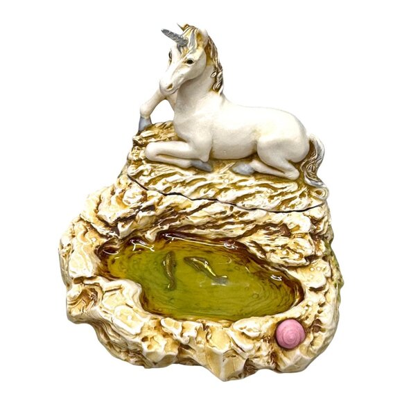 Fairies The Gramarye Unicorn Symbol of Innocence & Purity Trinket Box Jewelry - Picture 10 of 11